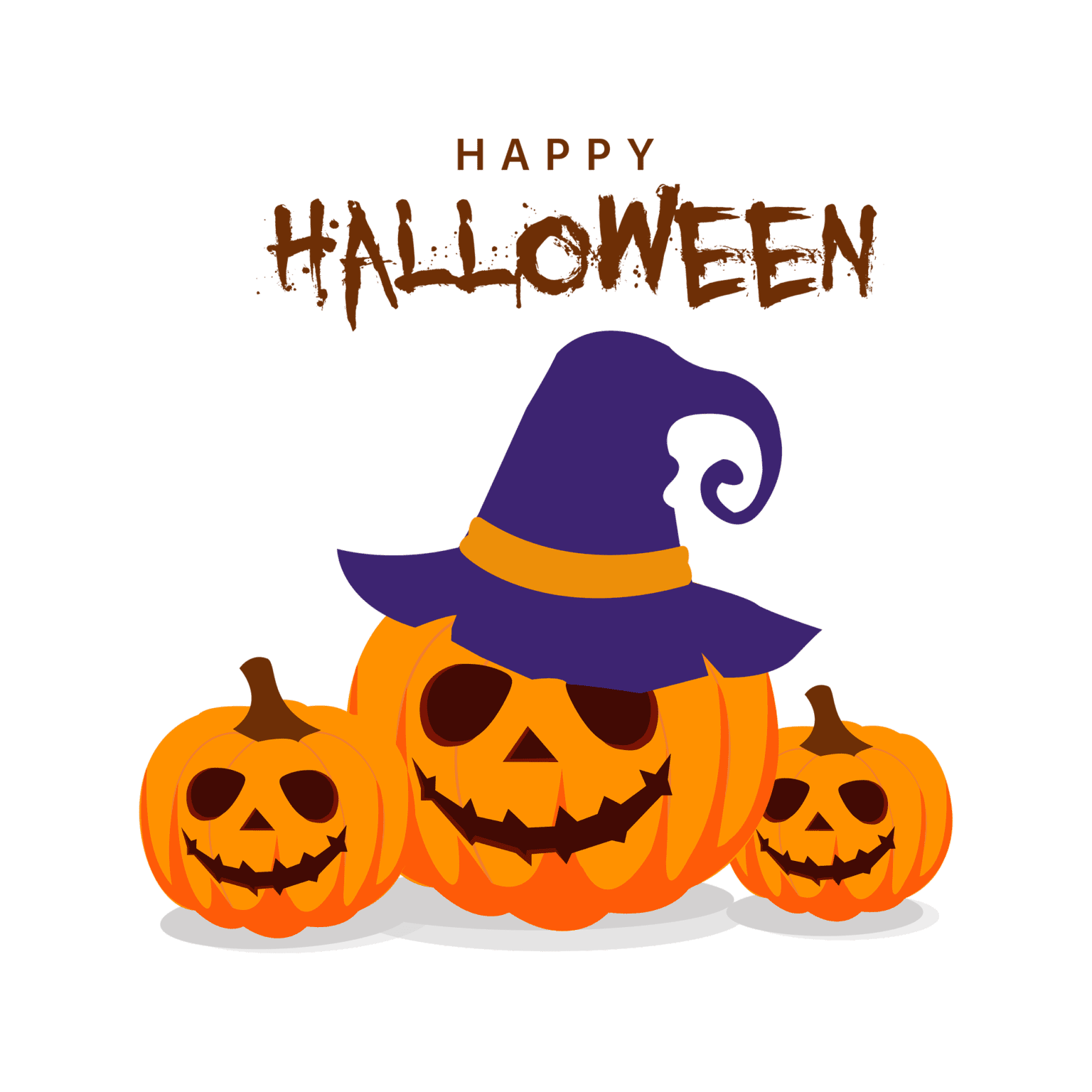halloween party with pumpkin icon